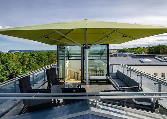 Prora - Penthouse Mit Meerblick - Camelot Dachterrasse * Binz